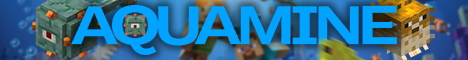 Баннер сервера Minecraft AquaMine