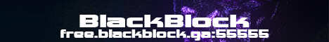 Баннер сервера Minecraft BLACKBLOCK
