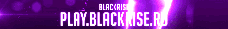 Баннер сервера Minecraft BLACKRISE