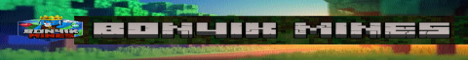 Баннер сервера Minecraft Bon4ikMines