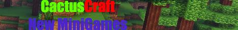 Баннер сервера Minecraft CactusCraft - New