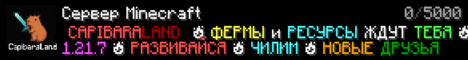 Баннер сервера Minecraft CapibaraLand