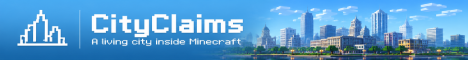 Баннер сервера Minecraft CityClaims