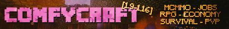 Баннер сервера Minecraft ComfyCraft