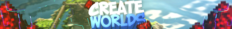 Баннер сервера Minecraft CreateWorlds