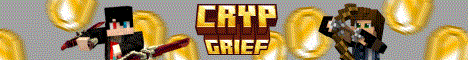 Баннер сервера Minecraft CrypGrief -