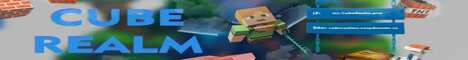 Баннер сервера Minecraft CubeRealm