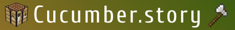 Баннер сервера Minecraft Cucumber.story
