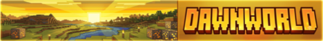 Баннер сервера Minecraft DawnWorld