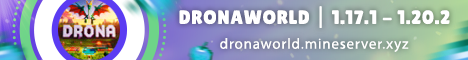 Баннер сервера Minecraft DronaWorld