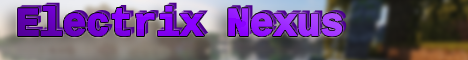 Баннер сервера Minecraft Electric Nexus