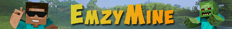 Баннер сервера Minecraft EmzyMine -