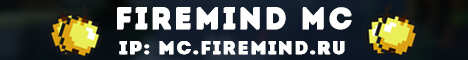Баннер сервера Minecraft FireMind mc
