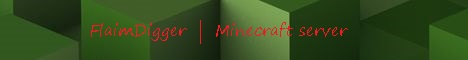 Баннер сервера Minecraft FlaimDigger