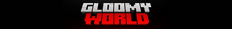 Баннер сервера Minecraft GloomyWorld