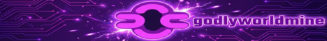 Баннер сервера Minecraft GodlyworldMine
