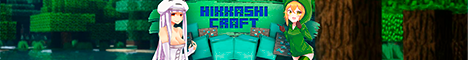 Баннер сервера Minecraft Hikkashi-Craft