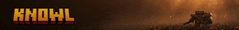 Баннер сервера Minecraft K N O W L world