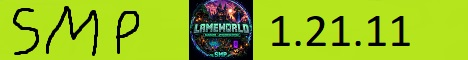Баннер сервера Minecraft LAME WORLD