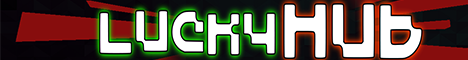 Баннер сервера Minecraft LuckyHub