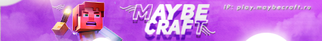 Баннер сервера Minecraft MaybeCraft