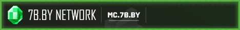 Баннер сервера Minecraft mc.7b.by 7B