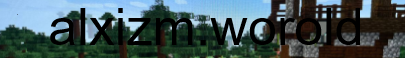 Баннер сервера Minecraft mc.alxizm.world