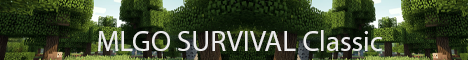 Баннер сервера Minecraft MLGO SURVIVAL