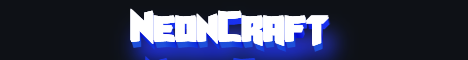 Баннер сервера Minecraft NeonCraft
