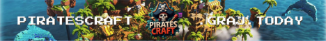 Баннер сервера Minecraft Pirates Craft