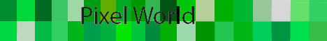 Баннер сервера Minecraft Pixel World