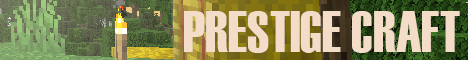 Баннер сервера Minecraft Prestige Craft