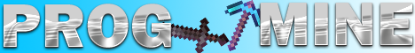 Баннер сервера Minecraft PROGMINE