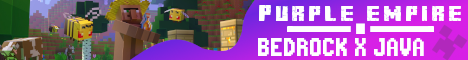 Баннер сервера Minecraft Purple-Empire