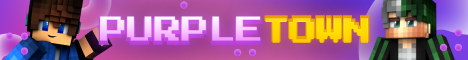 Баннер сервера Minecraft PurpleTown