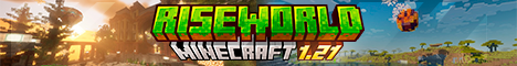 Баннер сервера Minecraft RiseWORLD