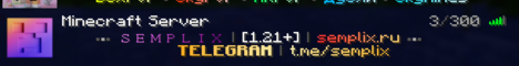 Баннер сервера Minecraft Semplix