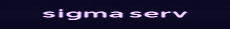 Баннер сервера Minecraft Sigma Serv
