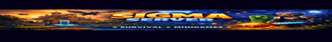 Баннер сервера Minecraft SIGMA SERVER