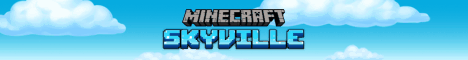 Баннер сервера Minecraft Skyville