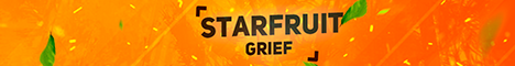 Баннер сервера Minecraft StarFruit Grief