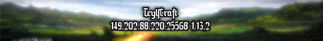 Баннер сервера Minecraft TeylsCraft