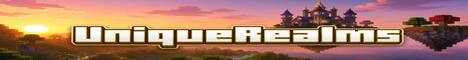 Баннер сервера Minecraft UniqueRealms
