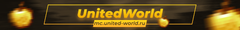 Баннер сервера Minecraft UnitedWorld