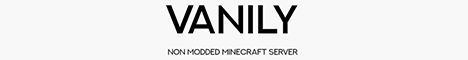 Баннер сервера Minecraft Vanily