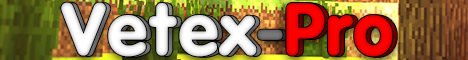 Баннер сервера Minecraft Vetex-Pro
