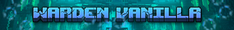 Баннер сервера Minecraft WARDEN VANILLA