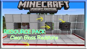 Скачать Clean Glass Redstone для Minecraft PE 1.1
