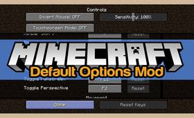 Скачать Default Options для Minecraft 1.12.2