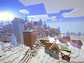 1412966316: Деревня в равнине ледяных шипов | Сид Minecraft PE